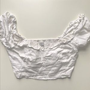 Aritzia Wilfred Cropped Blouse - M